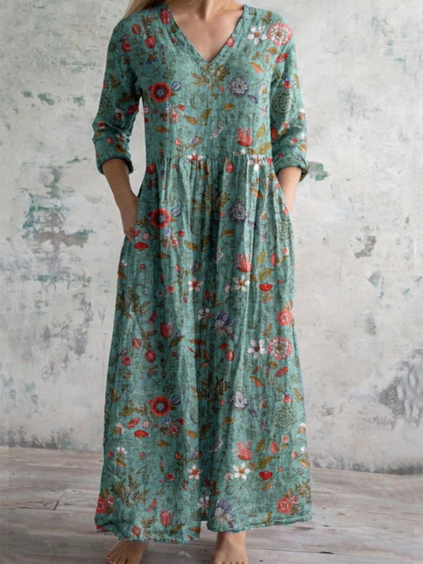 Celestine | Dress with vintage floral print