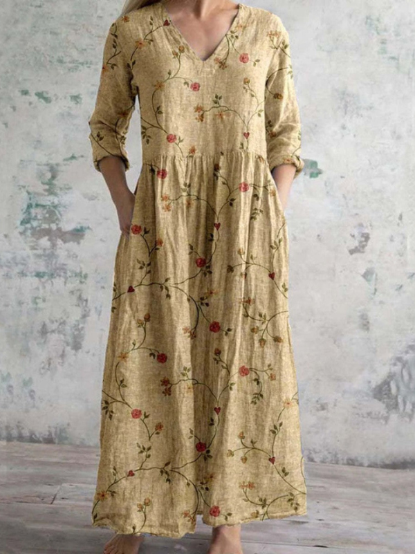 Celestine | Dress with vintage floral print