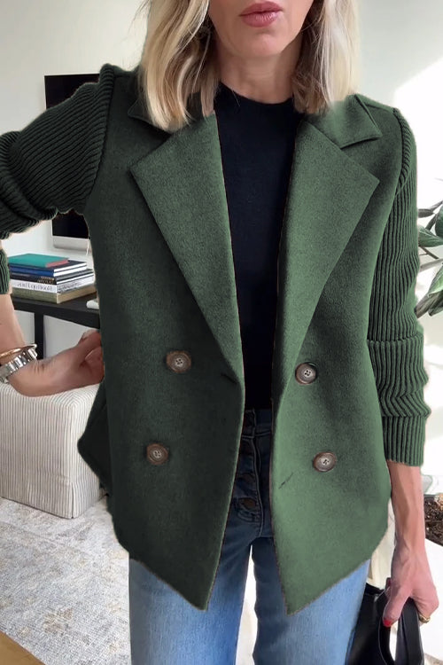 Sasha | Double-Breasted Knit Blazer
