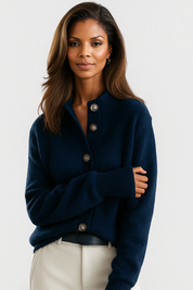 Sofia | Collared Button Cardigan