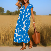 Valérie | Flowing V-neck Dress