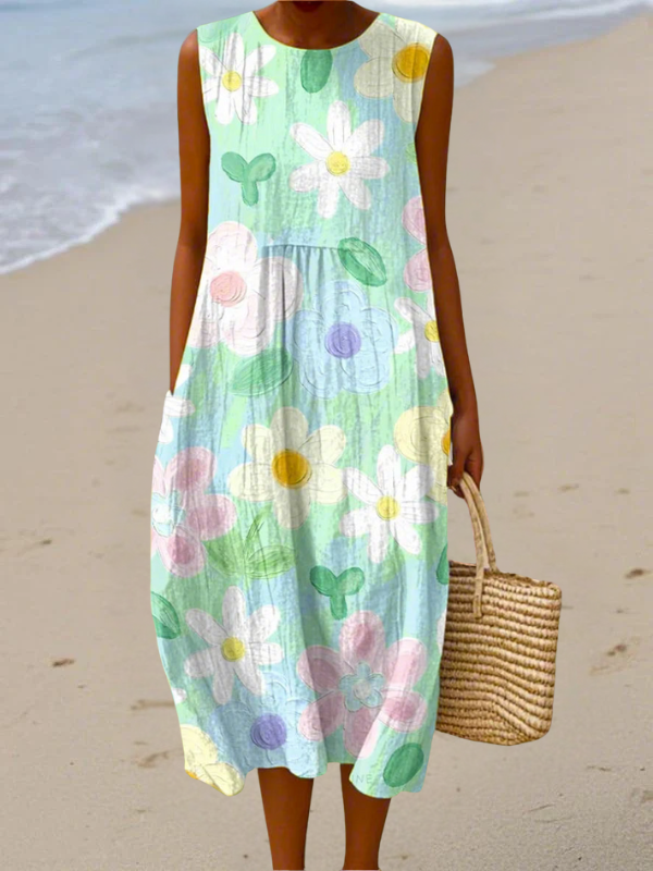 Erin | Lightweight and Sleeveless Summer Dress