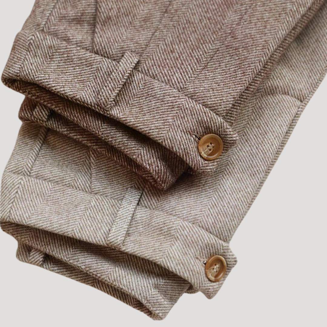 Lex | Heritage herringbone trousers