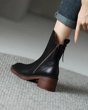 Belle | Leather Heeled Boots