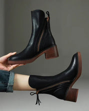 Belle | Leather Heeled Boots