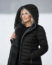 Helen | Fleece-Lined Longline Puffer Coat