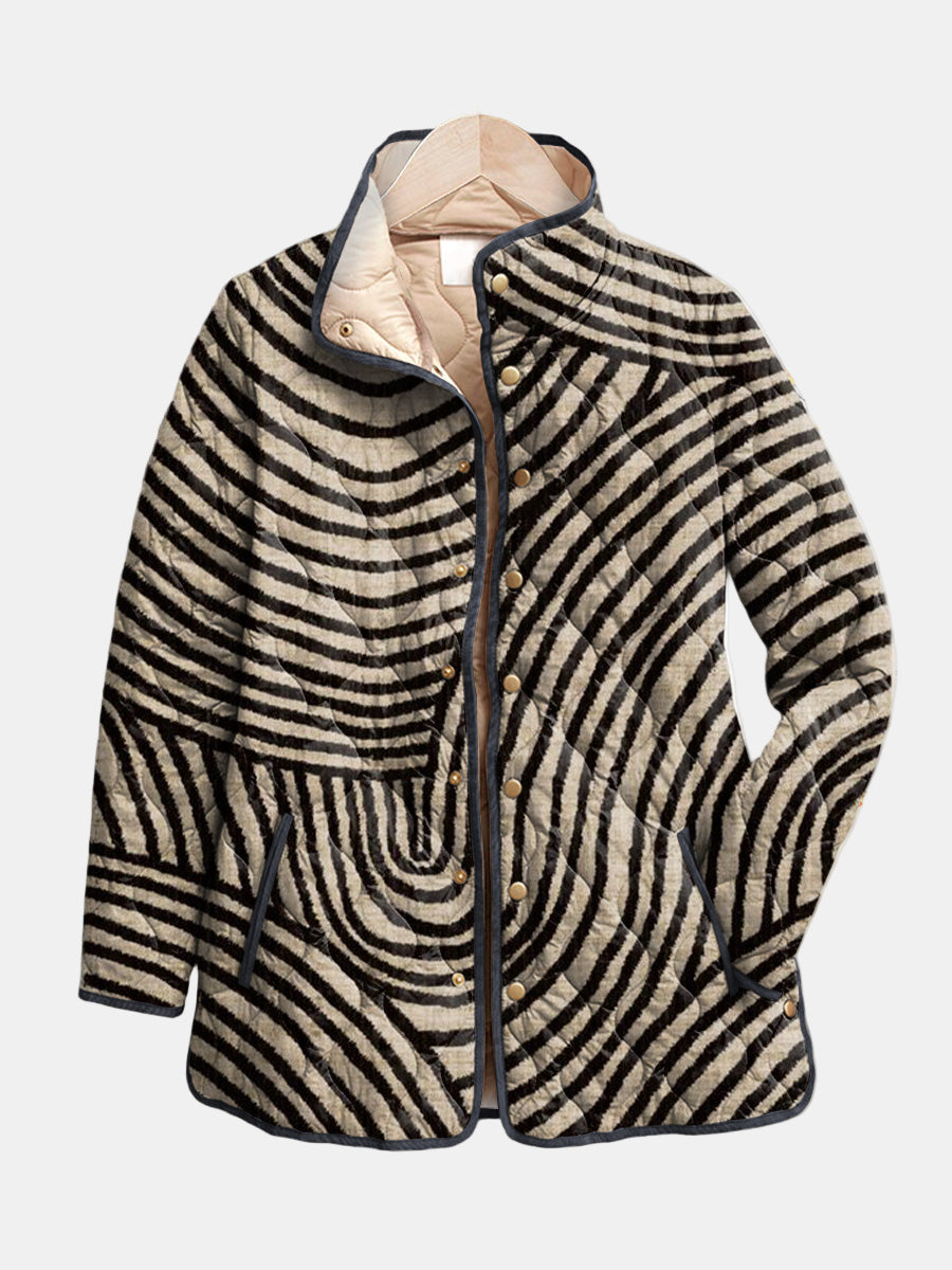Inaya | Retro Circle Quilted Jacket