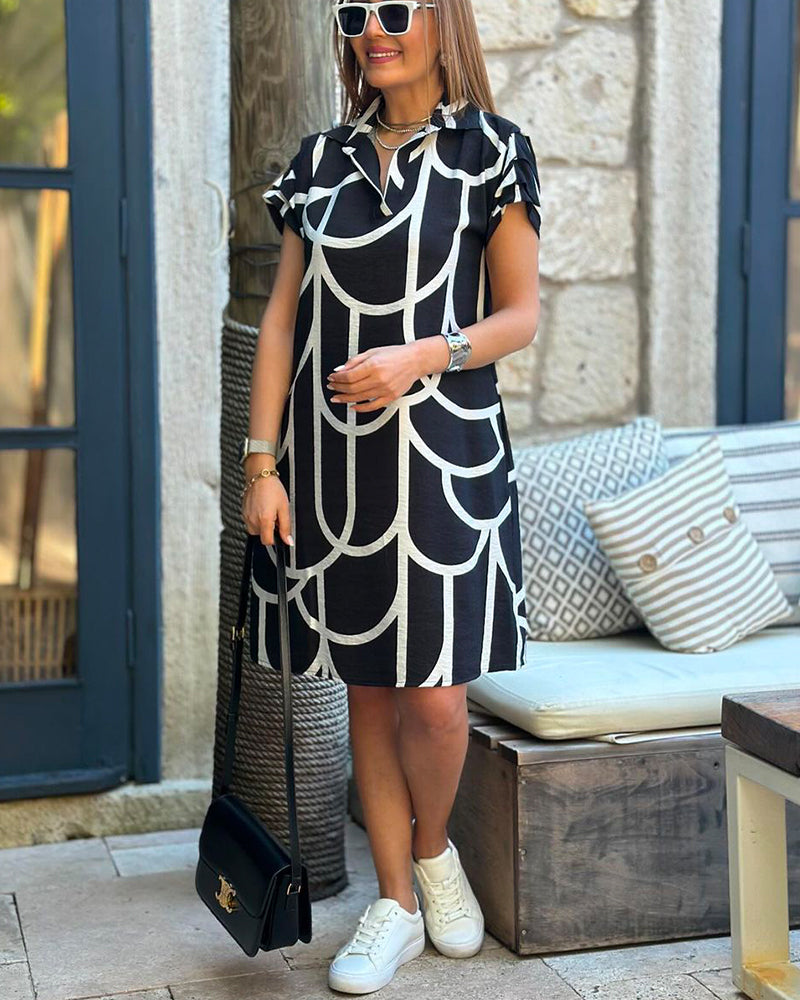 Helmi | Dress with short sleeves