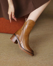 Belle | Leather Heeled Boots