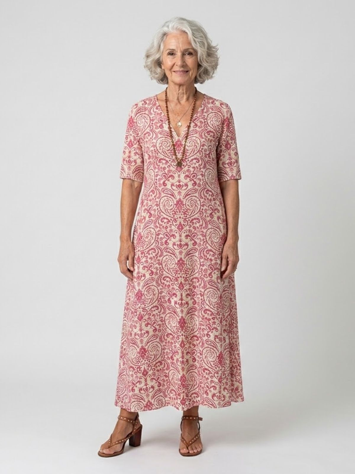 Tara | Classic Paisley Tiered Maxi Dress