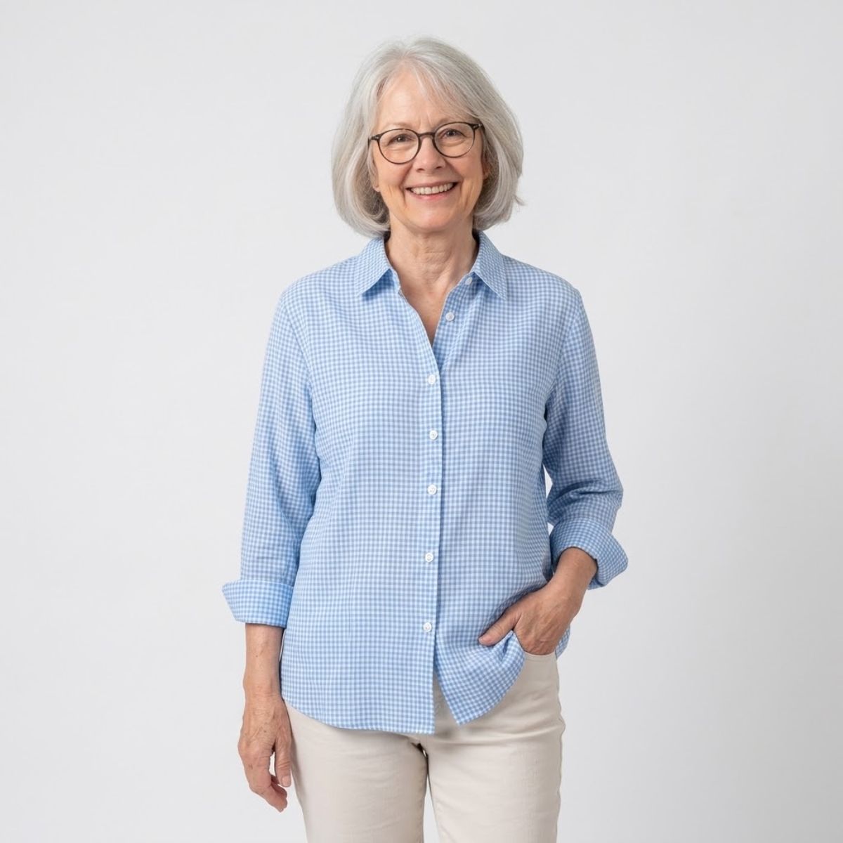 Milly | Checkered Button-Front Shirt
