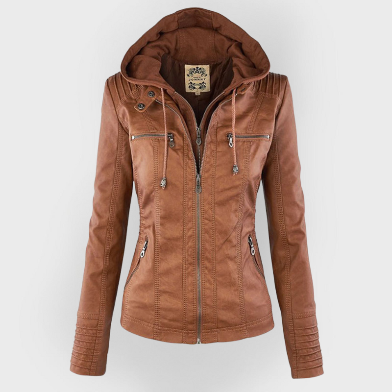 Pia | Modern Leather Jacket
