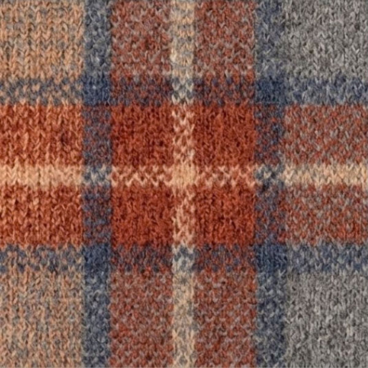 Edith | Graduated Plaid Knit Cardigan