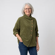 Brenda | Ribbed Button-Trim Jumper