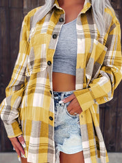 Demi | Oversized Plaid Long-Sleeve Shirt
