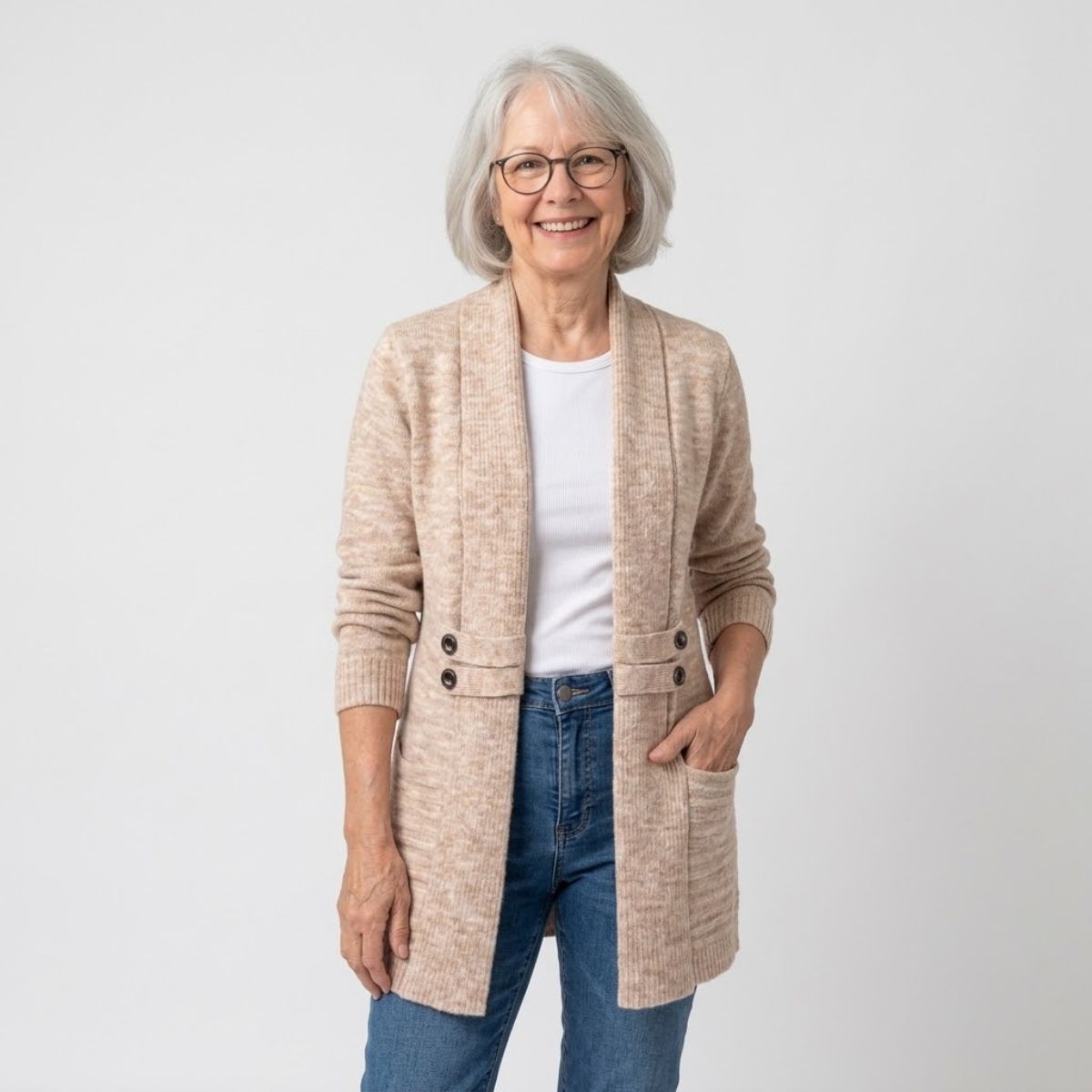 Carol | Tailored Button Cardigan