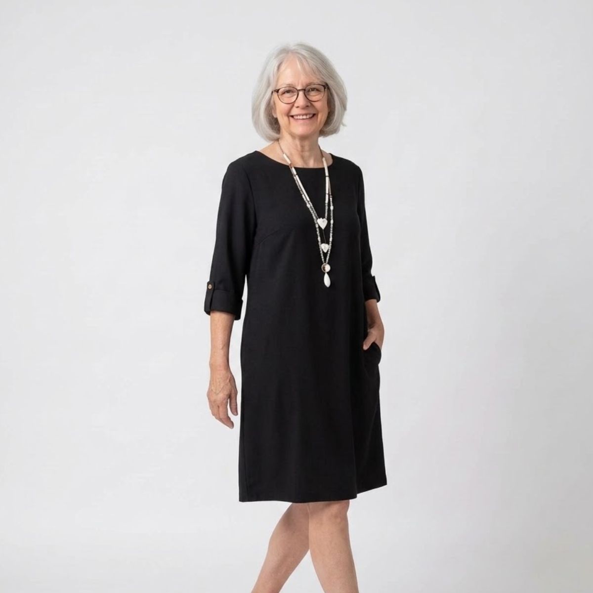 Odette | Relaxed Fluid Midi Dress