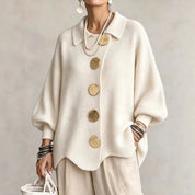 Karina | Statement Collar Knit Cardigan