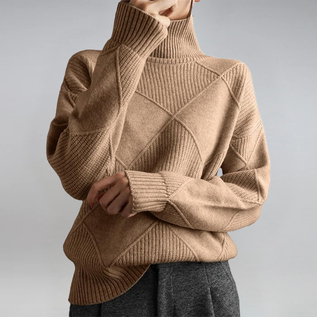 Lauren | Soft Roll-Neck Knit Jumper
