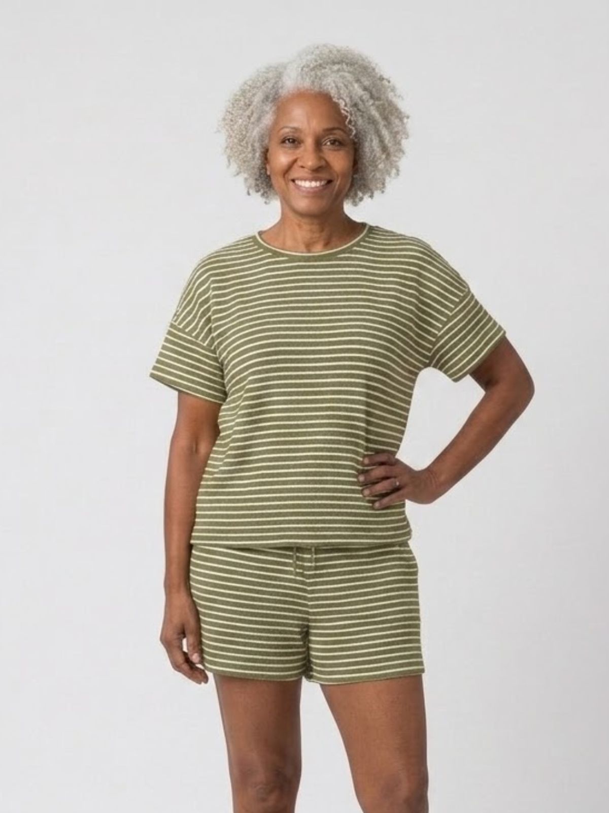 Marly | Effortless Striped Drawstring Co-Ord Set