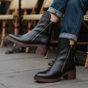 Belle | Leather Heeled Boots