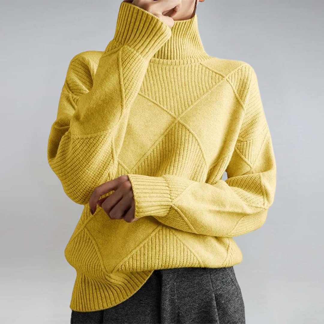 Lauren | Soft Roll-Neck Knit Jumper