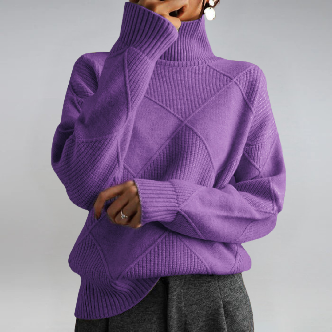 Lauren | Soft Roll-Neck Knit Jumper