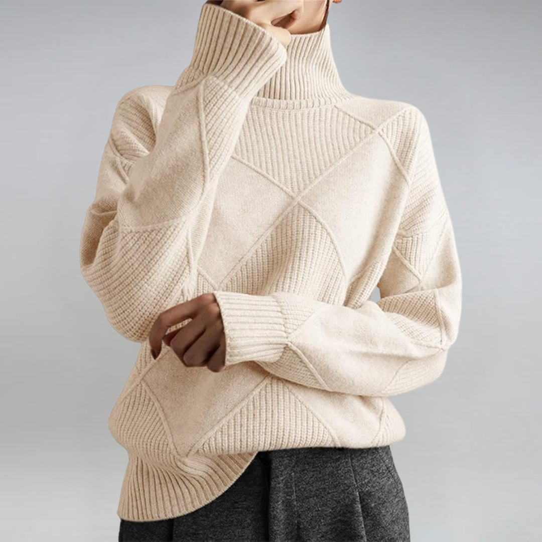 Lauren | Soft Roll-Neck Knit Jumper