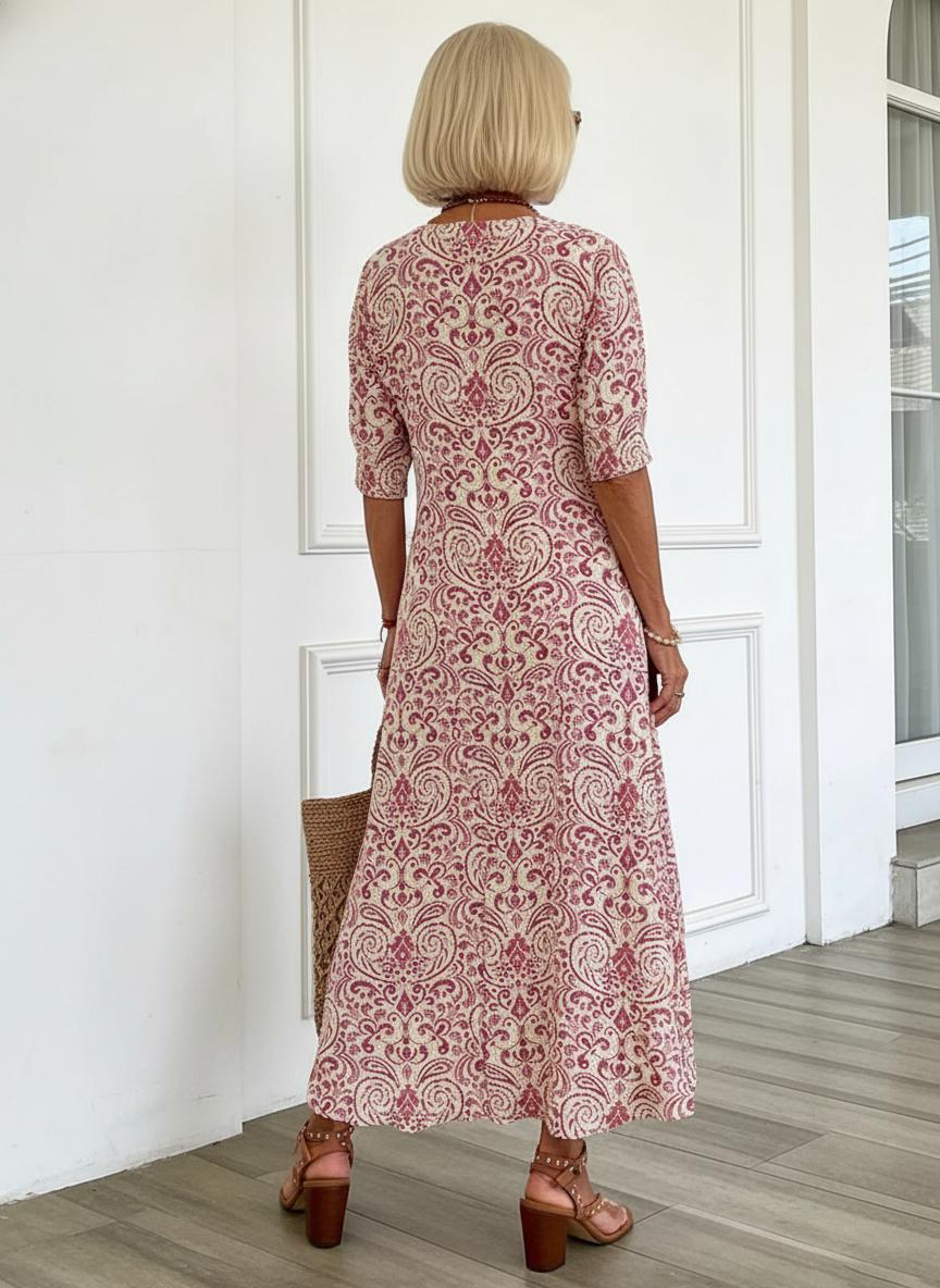 Tara | Classic Paisley Tiered Maxi Dress