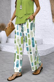 Adi | Refined Print Wide-Leg Co-Ord Set