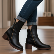 Belle | Leather Heeled Boots