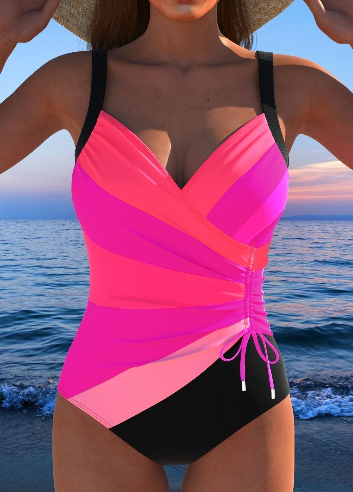 Éloria | Elegant swimsuit with a colourful print