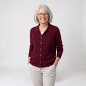 Janice | Collared Button Cardigan