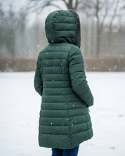 Helen | Fleece-Lined Longline Puffer Coat