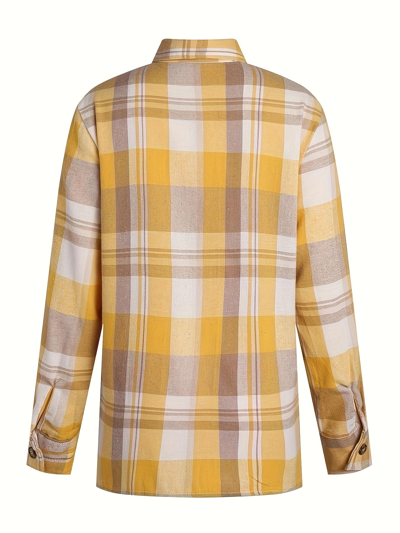 Demi | Oversized Plaid Long-Sleeve Shirt