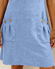 Lynda | Classic Elegant Zip-Neck Dress