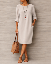 Odette | Relaxed Fluid Midi Dress