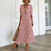 Tara | Classic Paisley Tiered Maxi Dress