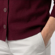 Janice | Collared Button Cardigan