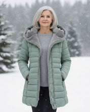 Helen | Fleece-Lined Longline Puffer Coat