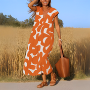 Valérie | Flowing V-neck Dress