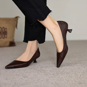 Verrine Leather Low Pumps