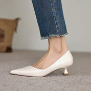 Verrine Leather Low Pumps