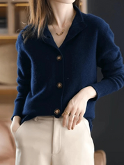 Sofia | Collared Button Cardigan