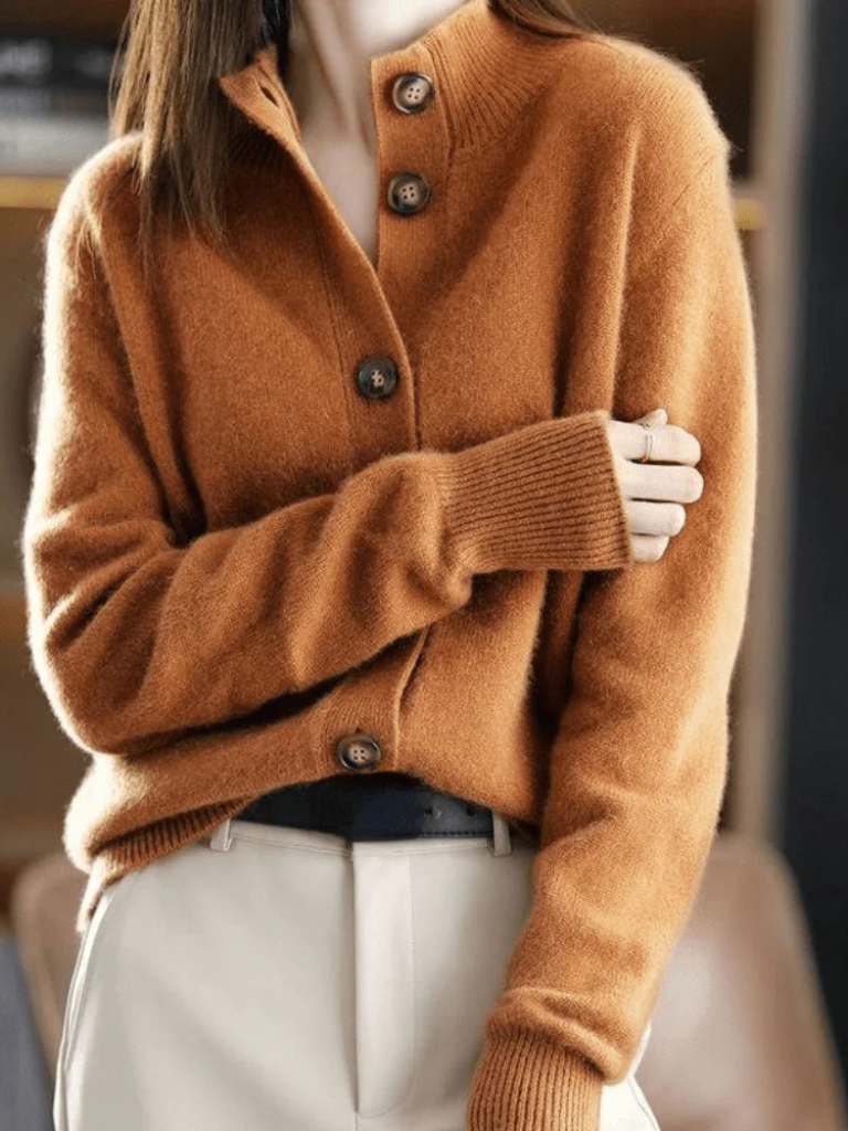 Sofia | Collared Button Cardigan