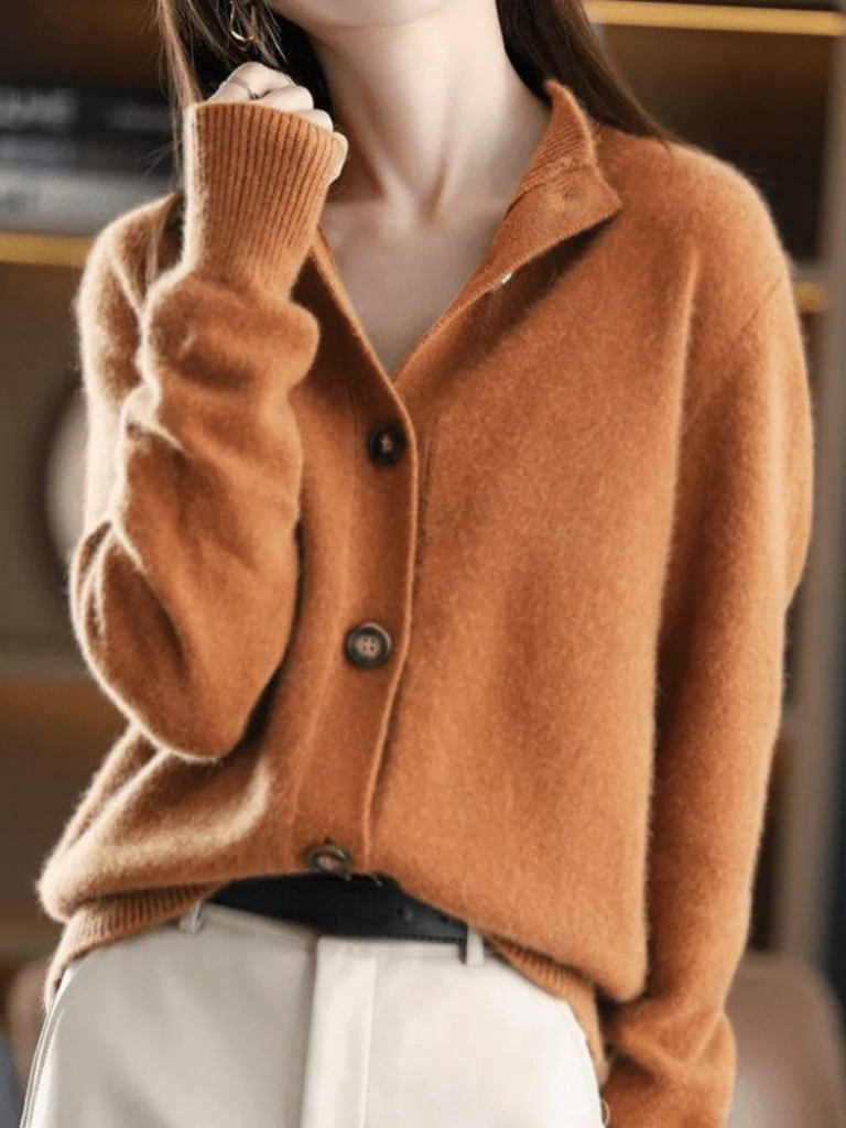 Sofia | Collared Button Cardigan