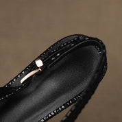 Céliane Pointed Leather Slingback Heels