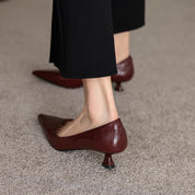 Verrine Leather Low Pumps