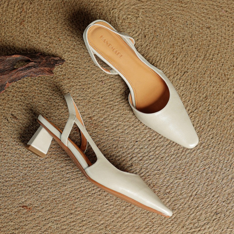 Arlise Leather Slingback Pumps