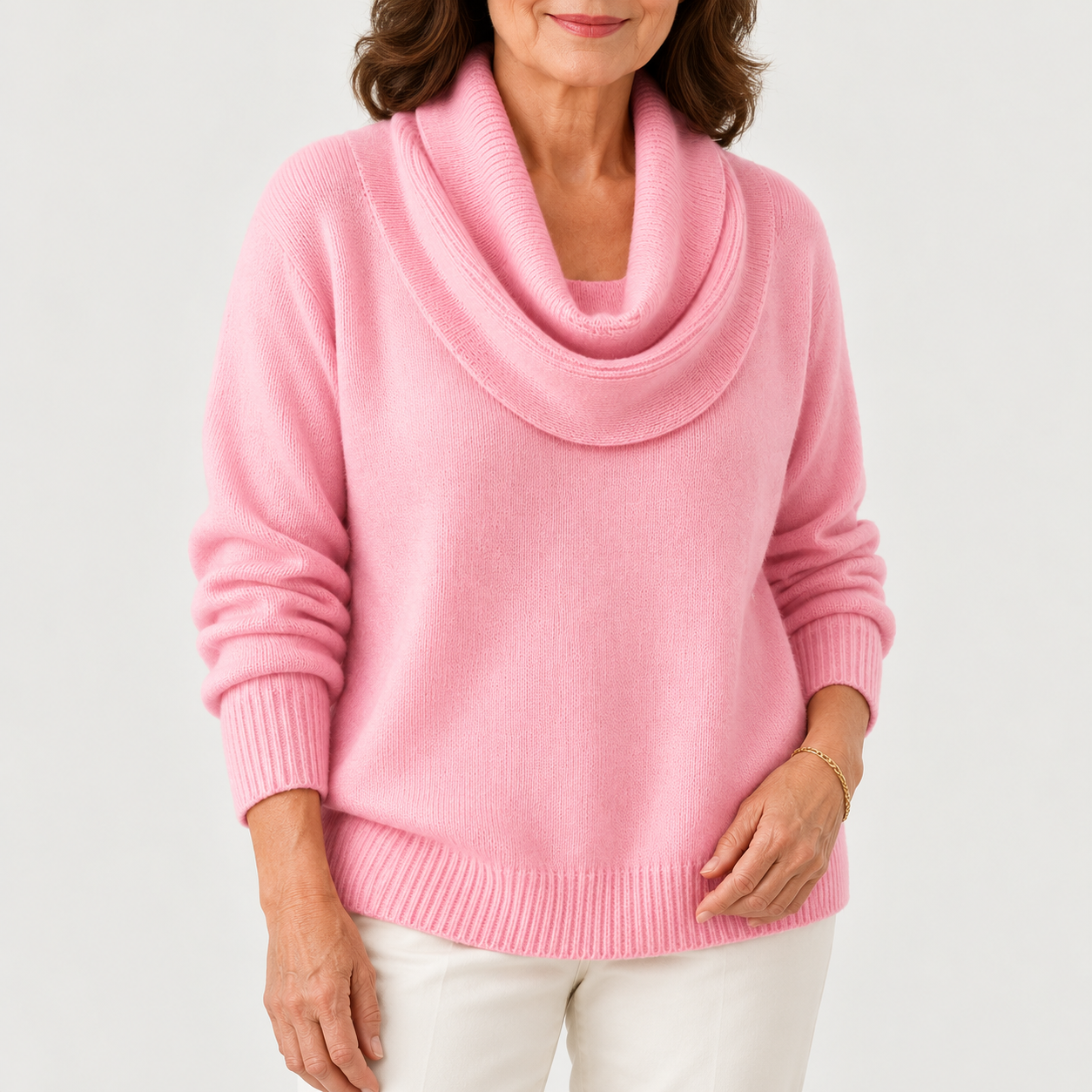 Agnes | Draped Cowl Neck Jumper